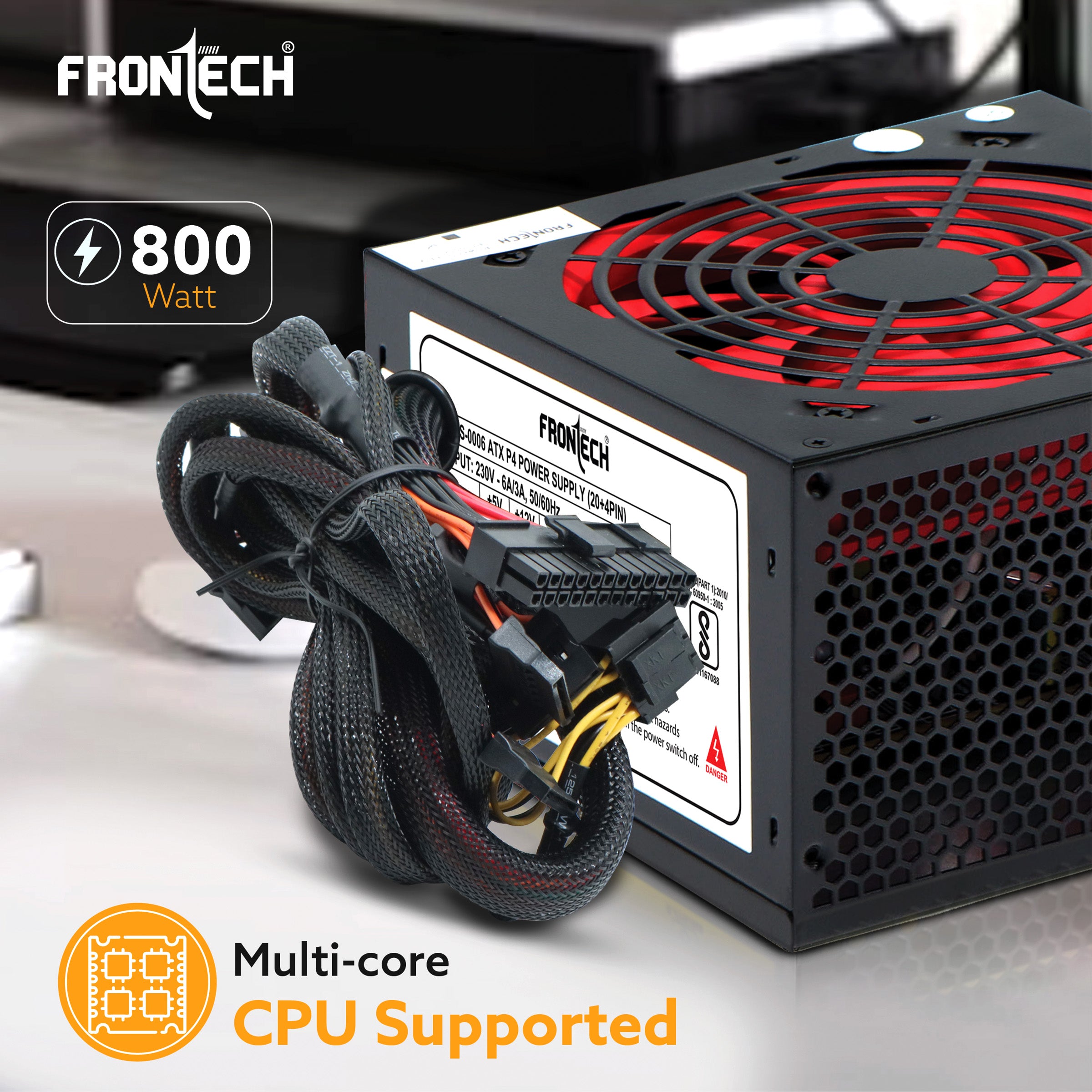 Frontech 800 Watts SMPS Power Supply Unit (PS-0006) Frontech 800 Watts SMPS Power Supply Unit (PS-0006)